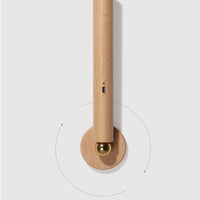 Applique murale rotative en bois Unix.