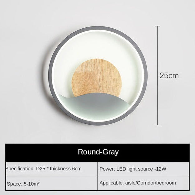 Applique murale LED ronde Globe
