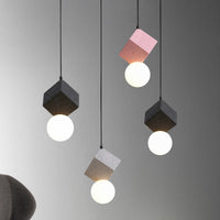 Suspension LED Wayne en résine innovante