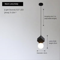 Suspension LED Wayne en résine innovante
