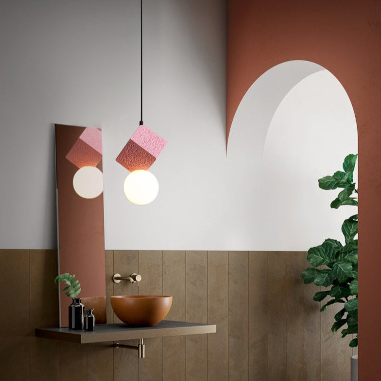 Suspension LED Wayne en résine innovante