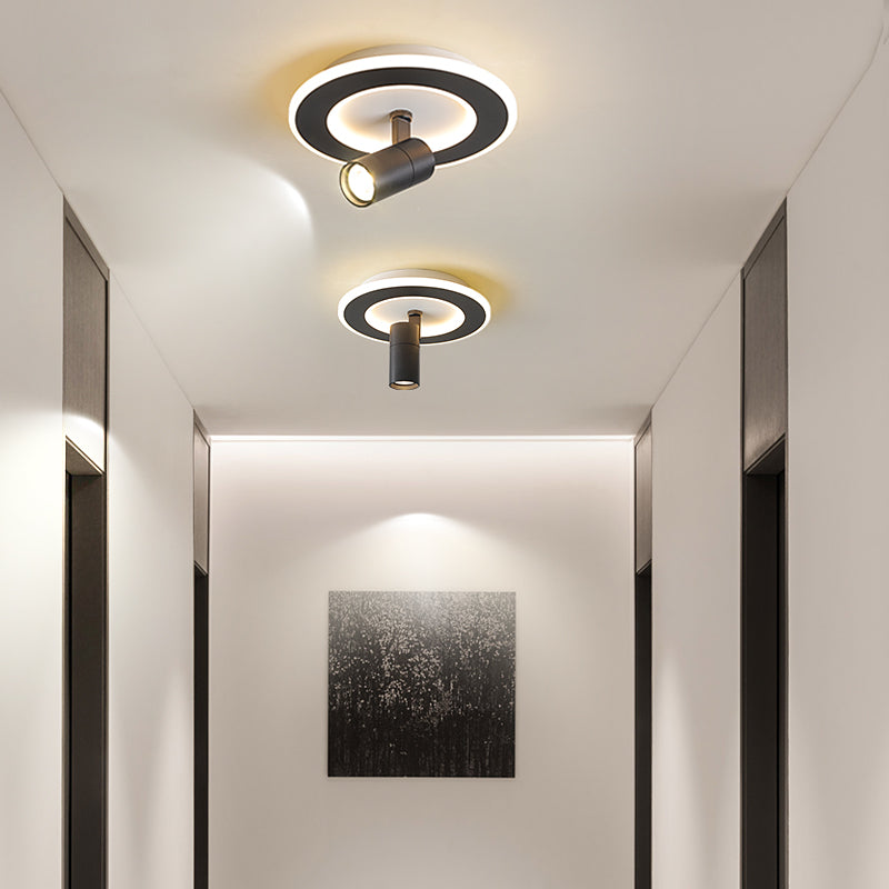 Plafonnier LED moderne avec base géométrique "Spot Mavir"