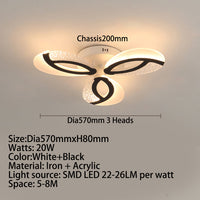 Plafonnier LED Floral Jalen