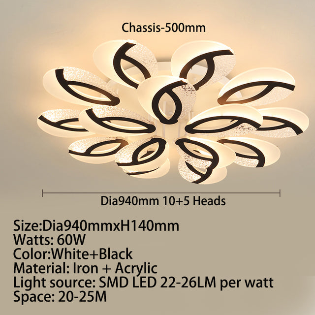 Plafonnier LED Floral Jalen