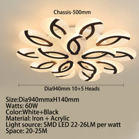 Plafonnier LED Floral Jalen
