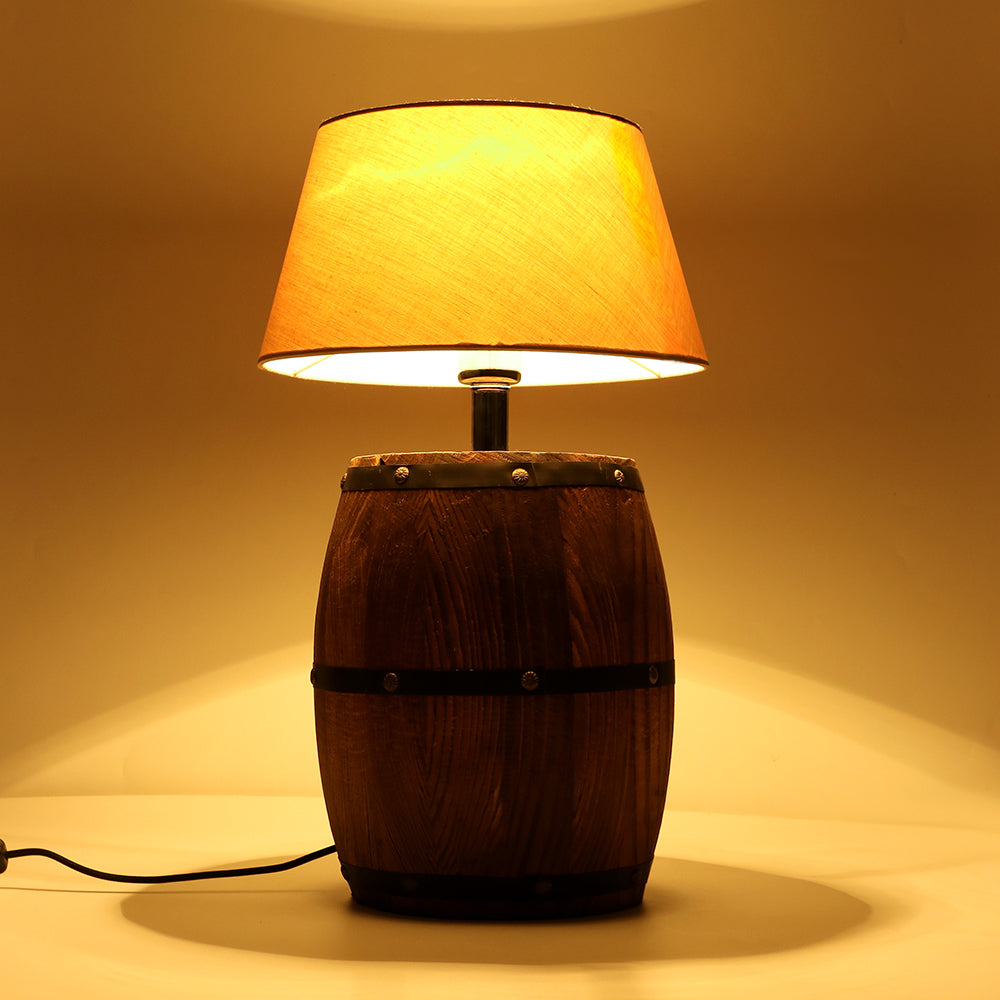 Lampe de chevet vintage "Rope Barrel"