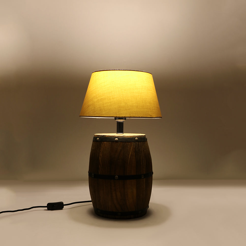 Lampe de chevet vintage "Rope Barrel"