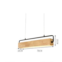Suspension LED rectangulaire WoodLume