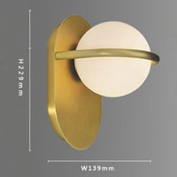 Applique murale LED design dorée Loopi