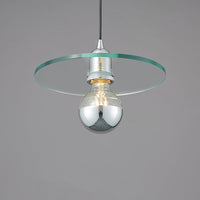 Suspension design en verre plat Aiden