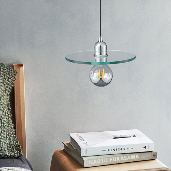 Suspension design en verre plat Aiden