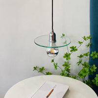 Suspension design en verre plat Aiden