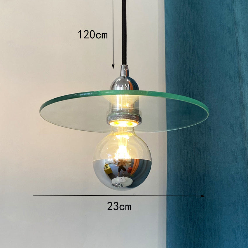 Suspension design en verre plat Aiden