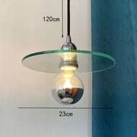 Suspension design en verre plat Aiden