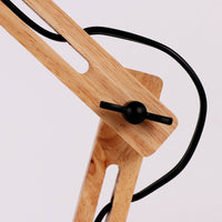 Lampe de bureau Vaz en bois articulée