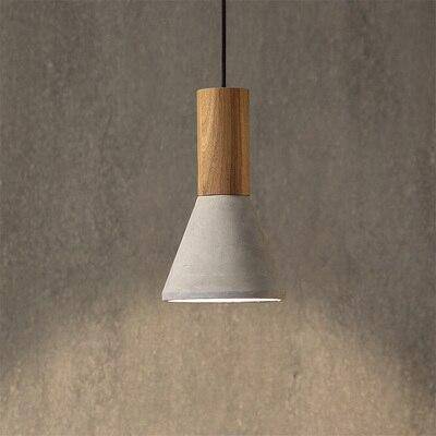 Suspension design en bois et ciment - Studio Variaté