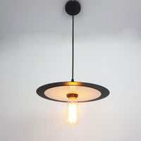 Suspension Oxaly avec abat-jour plat circulaire
