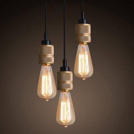 Suspension rétro LED Café Edison.