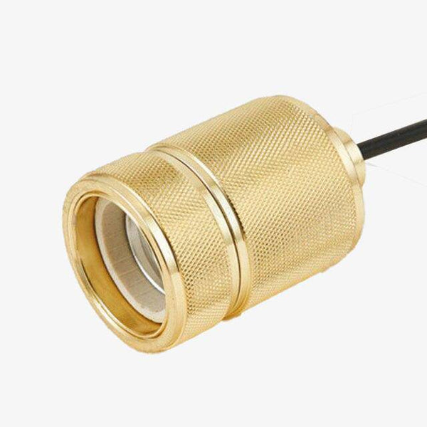 Suspension LED cylindre doré - Luxoria