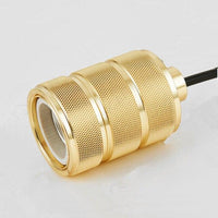 Suspension LED cylindre doré - Luxoria