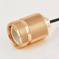 Suspension LED cylindre doré - Luxoria