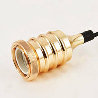Suspension LED cylindre doré - Luxoria