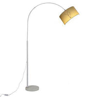 Lampadaire élégant avec abat-jour en tissu suspendu