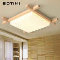 Plafonnier LED en bois Botimi