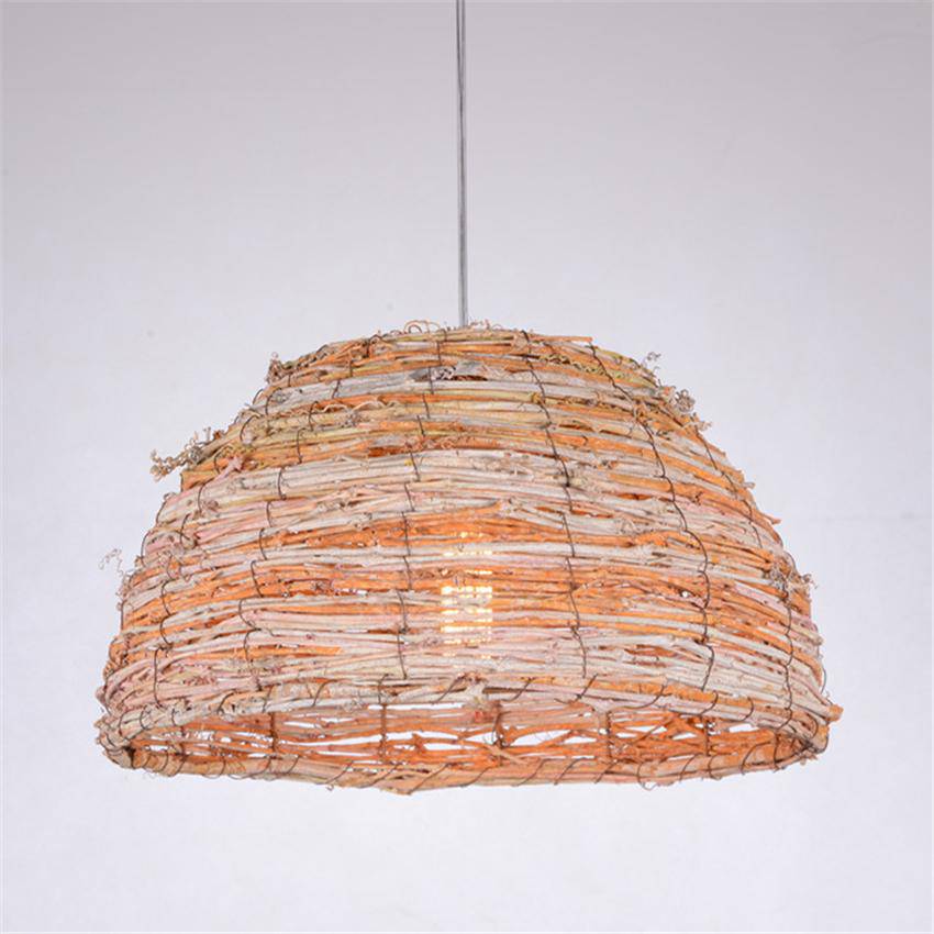 Suspension demi boule en bambou Teahouse - Style Zen