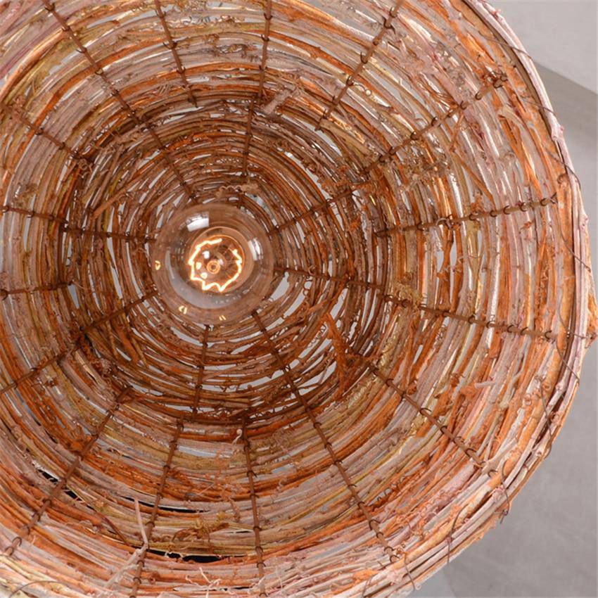 Suspension demi boule en bambou Teahouse - Style Zen