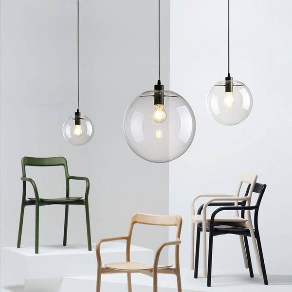 Suspension Globe Chromée - Style Nordique