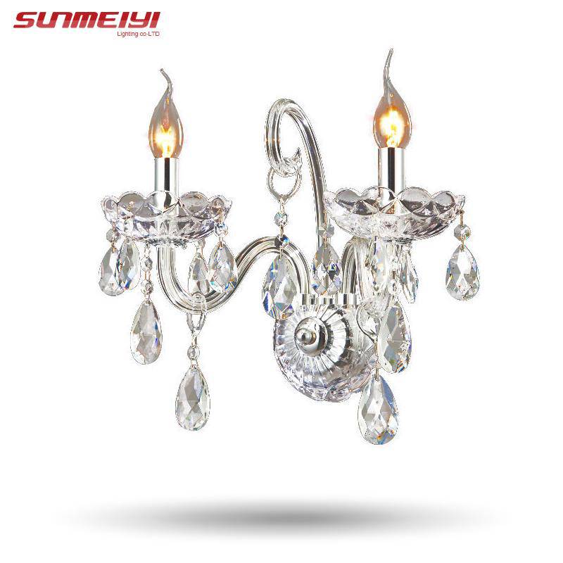 Applique Murale Luxe Cristal & Chrome