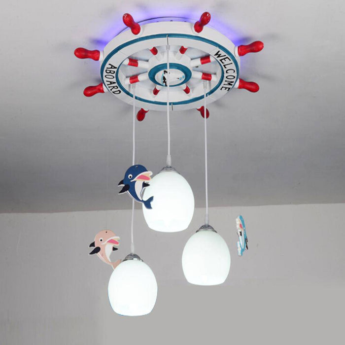 Plafonnier LED Enfants "Barre à Roue Colorée"