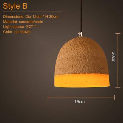 Suspension Concrete en céramique terracotta
