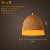 Suspension Concrete en céramique terracotta
