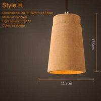 Suspension Concrete en céramique terracotta