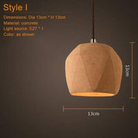 Suspension Concrete en céramique terracotta