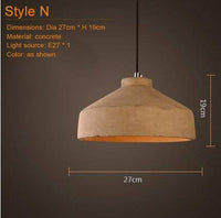 Suspension Concrete en céramique terracotta