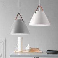 Suspension Conique Design - Blanc ou Gris