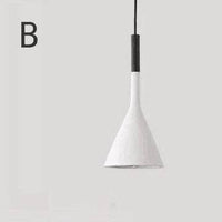 Suspension LED design avec abat-jour conique en ciment