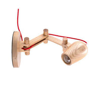 Applique murale LED en bois ajustable: Brandé