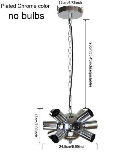 Suspension Boule Chrome Multi-Lumière