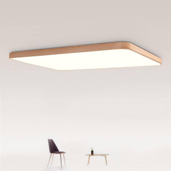 Plafonnier LED Bois Moderne_rectangle
