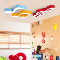Plafonnier LED Music Notes pour Enfant