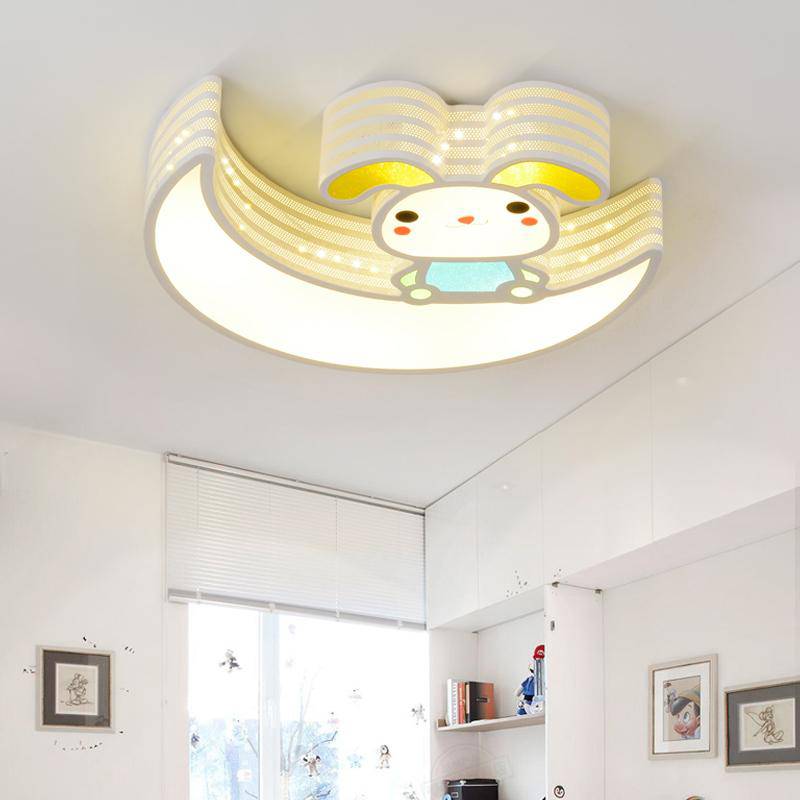 Plafonnier Lune & Lapin