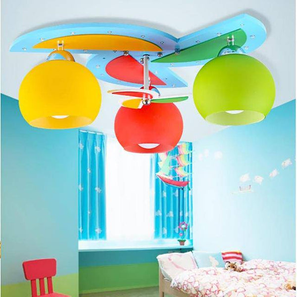 Plafonnier LED Hélice Enfant Multicolore