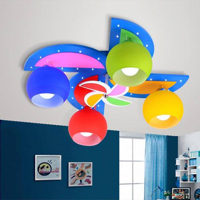 Plafonnier LED Hélice Enfant Multicolore