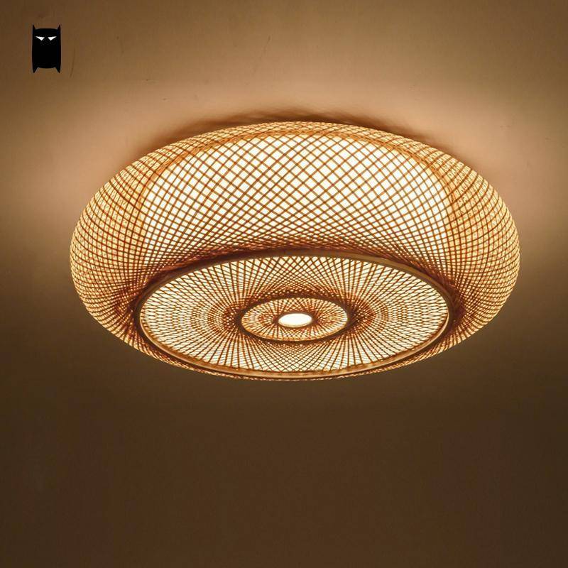 Plafonnier Bambou Japonais Woven
