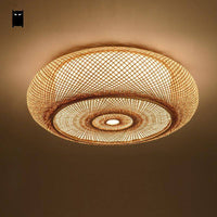 Plafonnier Bambou Japonais Woven