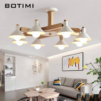 Plafonnier LED Bulbs en bois - Noir ou Blanc
